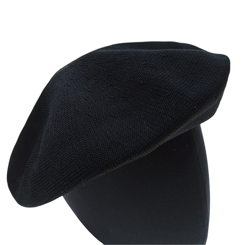 KANGOL BLACK TROPIC MONTY BERET HAT CAP 