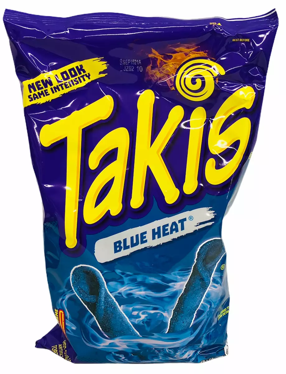 Takis Blue Heat Hot Chili Pepper Tortilla Chips 9.9 oz | eBay