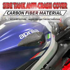 100% Carbon Fiber Side Tank Covers Sliders Protector For Aprilia RS660 2020-2021
