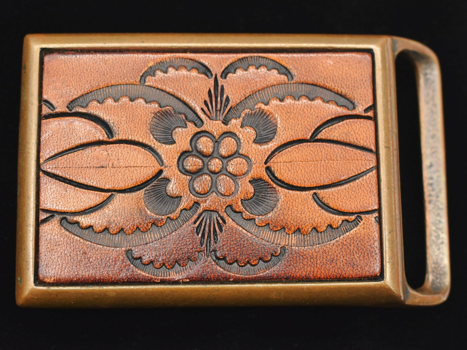 Tech Ether Guild Stamped Leather Solid Brass Rare… - image 1