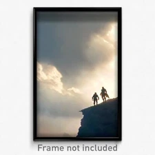 Pixel Art Poster - Thunderous Heights (8 Bit Psychedelic Video Game Print)