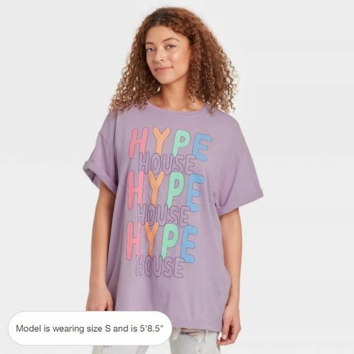 T-Shirt Purple Hype House Size XXL 