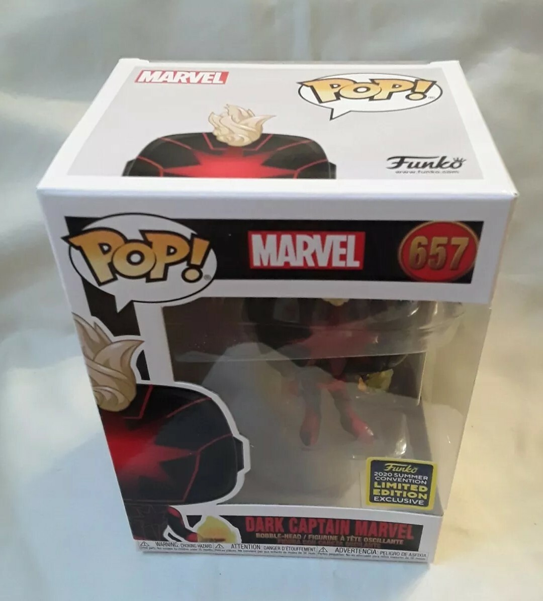 Funko Pop! 　ダーク・キャプテン・マーベル サマーコンベンション 限定 Amazon.com: Funko Pop! Marvel: Dark Captain Marvel, Summer