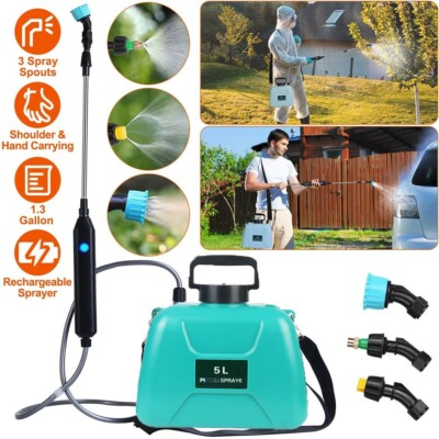 #ad #ad Rechargeable Electric Garden Plant Sprayer 1.35Gallon Battery Powered Sprayer $23.98