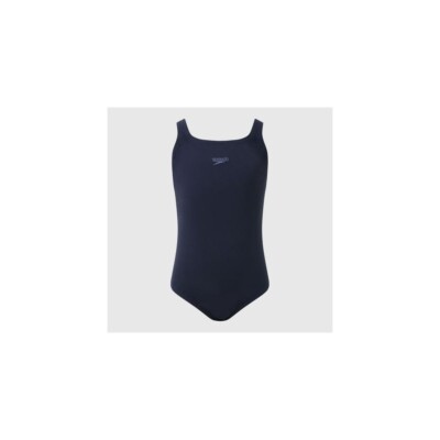 Speedo Endurance+ Medaillengewinner Mädchen marineblau Schwimmkostüm Alter 7/8 neu mit Etikett