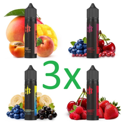 3 x Misfits Aroma je 6ml Longfill Konzentrat für je 60ml E-Zigaretten E-Liquid