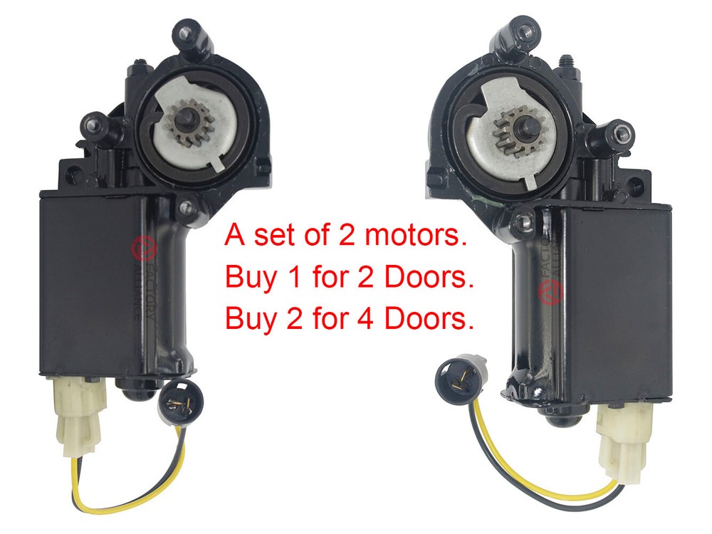 Power Window Motor Set for 59-68 GM Classic Cars incl DeVille Riviera Impala