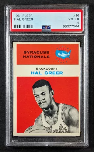 1961 Fleer Basketball #16 Hal Greer Syracuse Nationals PSA VG-EX 4