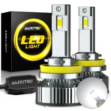AUXITO H11 LED Headlight Kit Low Beam Bulb Super Bright 6500K HID White 40000LM