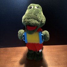 A rare Soviet souvenir cartoon RUSSIAN TOY Soft plush toy Crocodile Gena