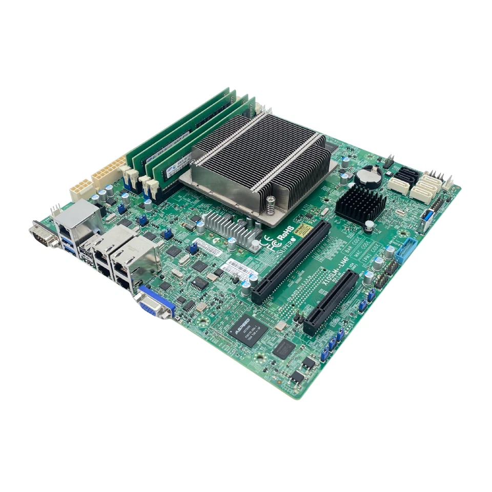 Supermicro X10SLM+-LN4F Mainboard 4x 8GB DDR3 RAM Intel Xeon E3-1280 v3 4x 1GbE - Bild 3 von 4
