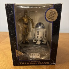 STAR WARS C-3PO & R2-D2 Electronic Talking Bank - 1995 NRFB 13902 Think Way Toys