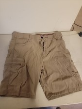 Wrangler Men's Cargo Shorts 38 Relaxed Fit Stretch Waist Khaki