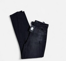 Fashion Nova Black Distressed High Rise Mom Jeans Denim 5-Pocket Design Women