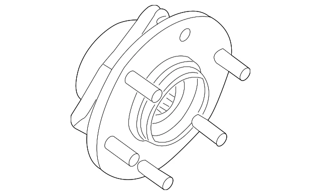 Genuine Nissan Frontier Xterra Pathfinder 4WD Front Wheel Hub Bearing - Image 3 of 4