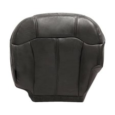 Driver Side Bottom Replacement Leather Seat Cover 122 Dark Graphite Gray