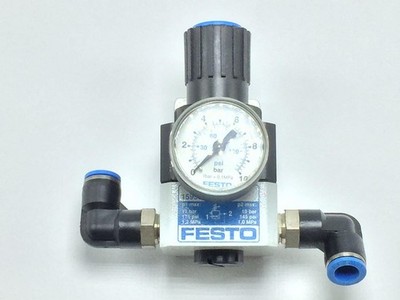 Festo LRP-1/4-10 Pressure Regulator 1-10Bar W/Gauge  159502