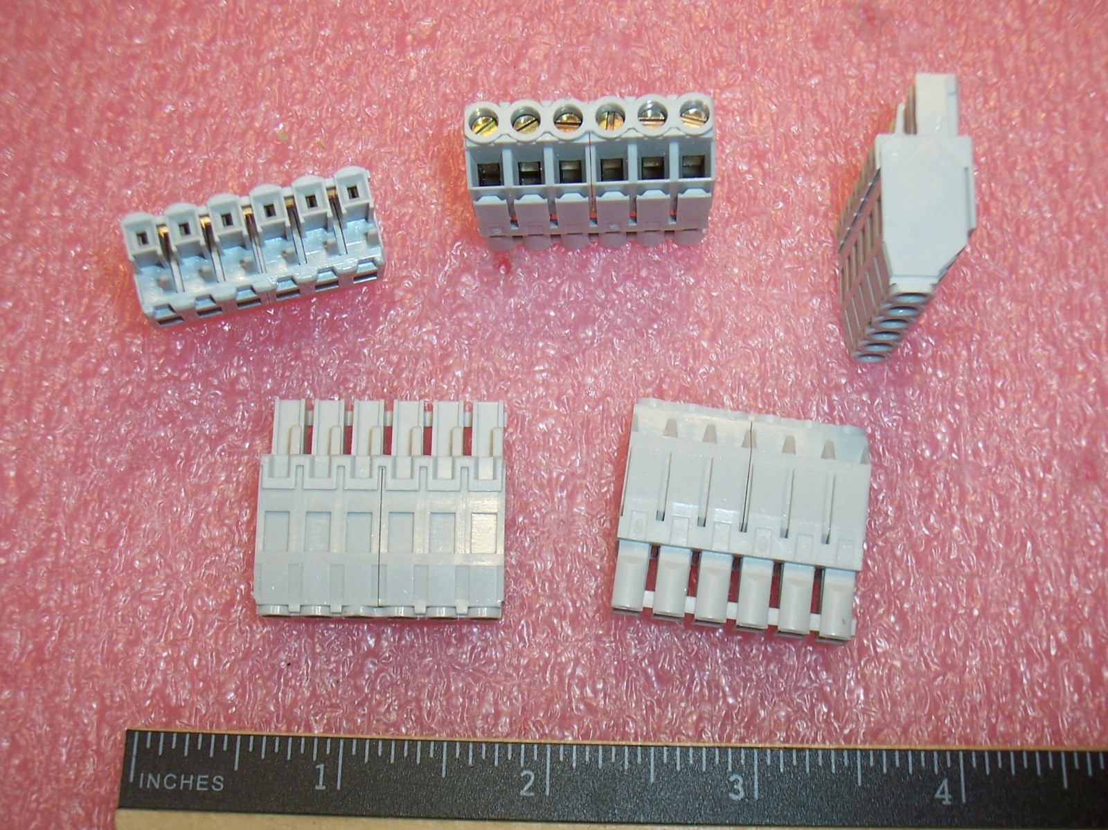 QTY (10) 6 POSITION PLUGGABLE SCREW TERMINAL BLOCKS 5.08mm 2454-06 LMI