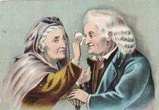 Troy NY Dr Isaac Thompson Eye Water Victorian Trade Card John L Thompson