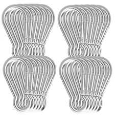 36PCS M8 Spring Snap Hook, 3Inch Heavy Duty Carabiner Clips, 5/16" Galvanized...