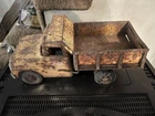 VINTAGE 1960's TONKA DUMP TRUCK  PRESSED STEEL TOY PATINA