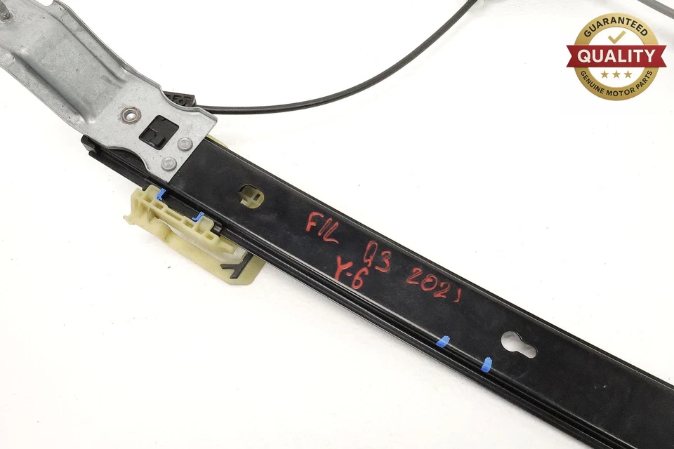 2019 - 2025 AUDI Q3 REGULADOR DE VIDRO PORTA FRONTAL ESQUERDA JANELA FABRICANTE DE EQUIPAMENTO ORIGINAL 83A837461 - Imagem 2 de 4