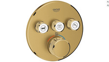 Grohe 29138GN0 Grohtherm Triple Function Thermostatic Valve Trim, Cool Sunrise