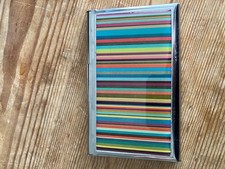Paul Smith signature stripe business card holder, metal, vintage - used