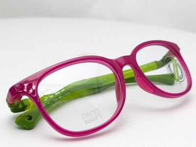 Nano Vista Pixel 3.0 01 Raspberry Green Kids Eyeglasses Frames 48-15-132