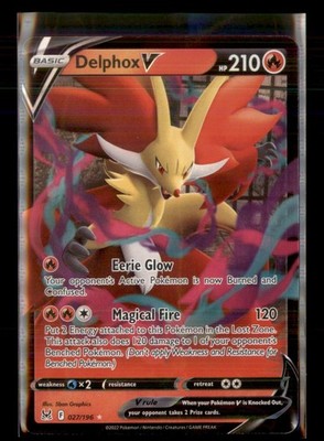 SWSH11: Lost Origin #027/196 Delphox V The BallCap Exec