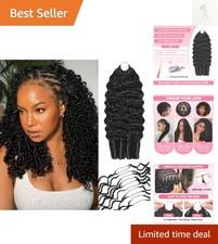 Crochet Hair For Black Women Burmese Curly Crochet Human Hair Extensions 60g ...