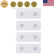 Adhesive Suction Sticker for no Drilling 2 Tier Corner Shower Caddy - Transpa...