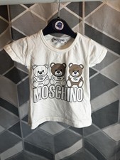 Genuine Moschino Love Baby T-Shirt - Size 86 / 12-18 Months, Teddy Bear Print