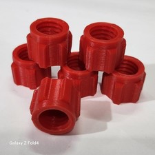 Pack De 6 Bouchons De Tube En Silicone Rouge Pour Scellant Mastique