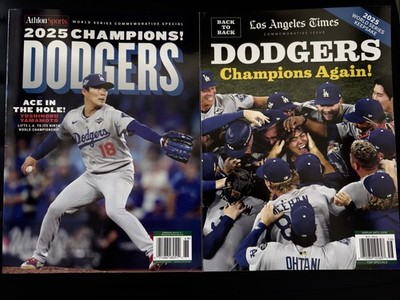 Dodgers Back-to-Back Champions 2025 Commemorative Magazine Set - Yamamoto Ohtani