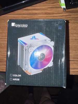 JONSBO HP-400S Top Flow CPU Cooler Black 4 Heat Pipes 3 Pin Quiet Fan for Intel