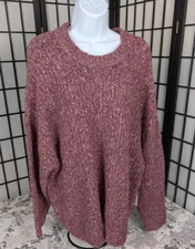 A.N.A Women's Petite 2XL Sangria Soft Knit Long Sleeve Pullover Sweater NWT $38