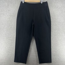 Athleta Endless High Rise Pants Women Size 12/Petite Black Casual Pull On