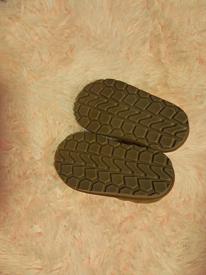 Baby Gap 学步儿童女靴棕色 6c 码 — 第 3/4 张图片