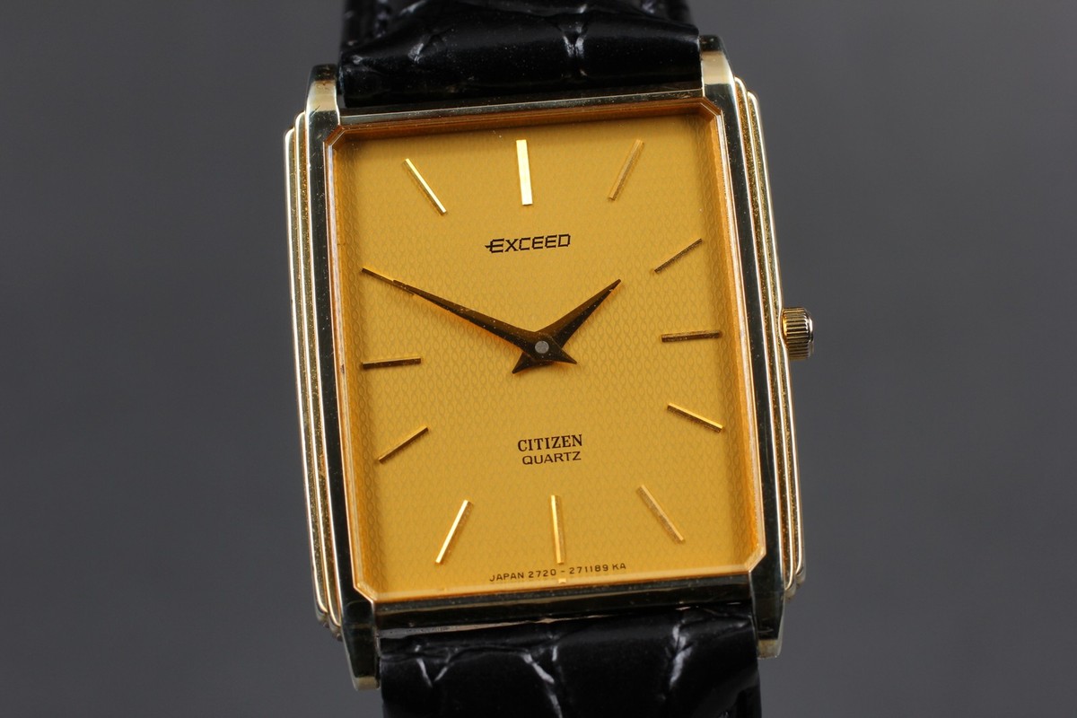 CITIZEN　懐中時計 Vintage [N MINT] Citizen Exceed 2720-271793 Y Gold Tank Mens Qz