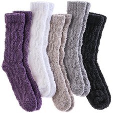 Fuzzy Socks for Women Fluffy Slipper Socks Cozy Winter Warm Soft Microfiber P...