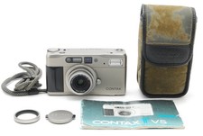 Near MINT Contax TVS Point Shoot 35mm Film Camera LCD No Leak From JAPAN