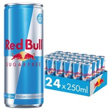 Red Bull Sugarfree Energy Drink 24 x 250ml Can Zero Sugar Low Calorie Drink