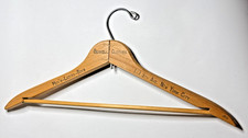 Vintage Bernell Clothes Wooden Advertising Hanger - 5th Ave. New York City