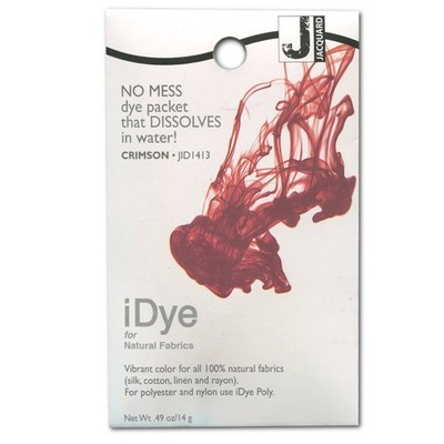 Crimson iDye Dissolvable Fabric Dye Natural and Synthetic for Brilliant Colors