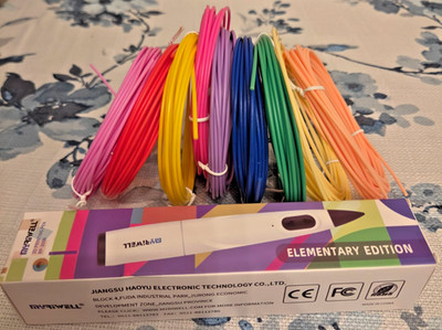 New Myriwell RP-300B Low-Temperature 3D Printing Pen (Elementary Ed) w/ 9 colors