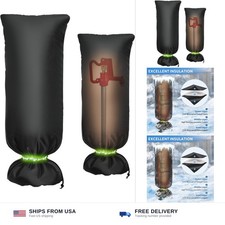 MIXC Outdoor Faucet Covers for Winter Freeze Protection, 15" x 35" Hose Bib C...