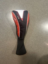 Strata Tour 5H Hybrid/Rescue Golf Head Cover Red Black Embroidered