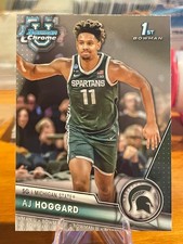 2023-24 Bowman Chrome University Basketball AJ Hoggard-#5 1st Bowman. MSU