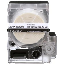 1PC PANDUIT S100X150VAM MP Cassette, Self-Laminating Label, Vinyl, 1"W x 1.50"H